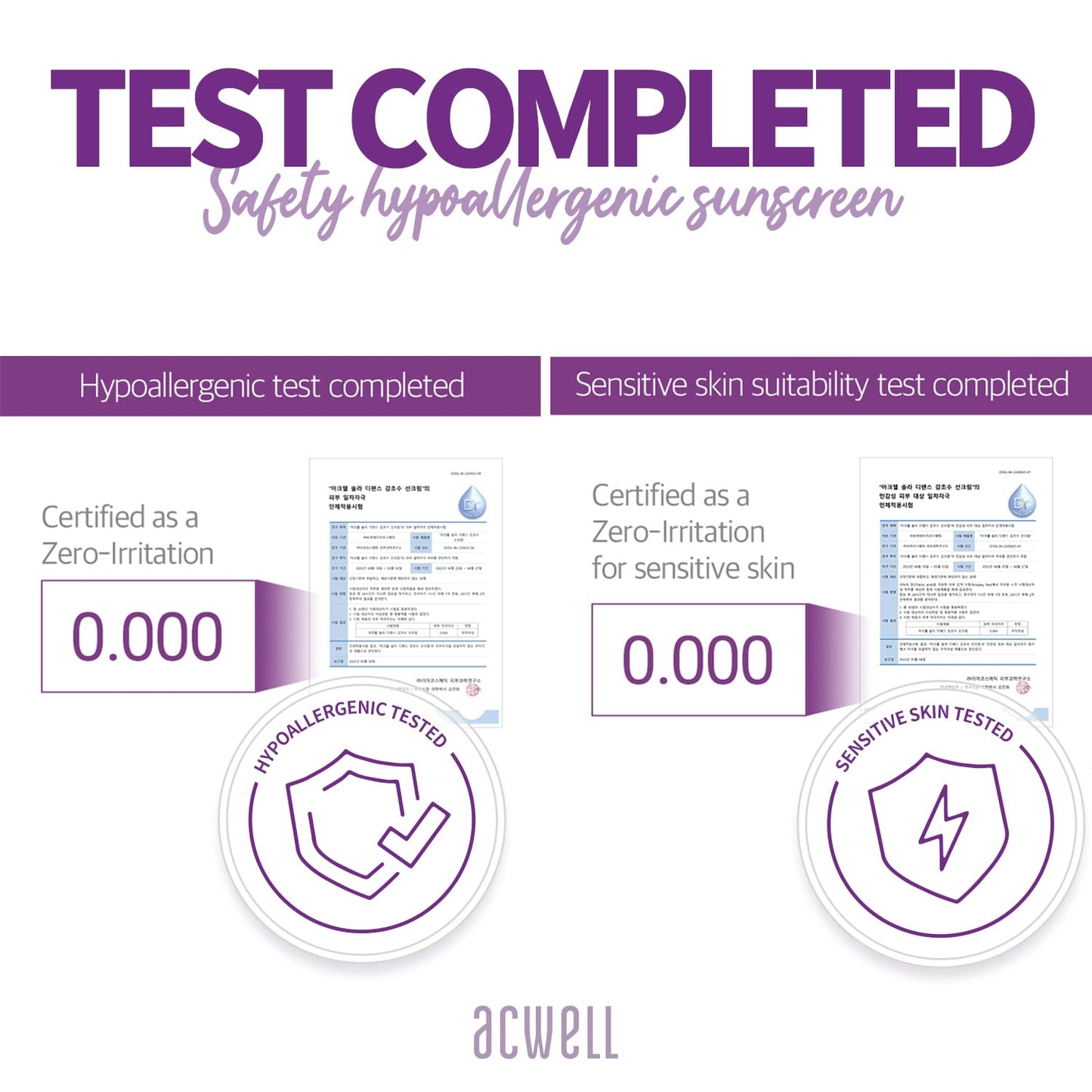 ACWELL - Solar Defense Licorice Sun Cream SPF 50+
